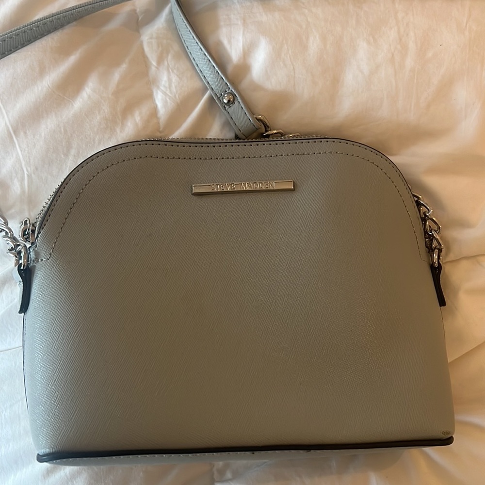 Steve Madden light blue/gray shoulder bag